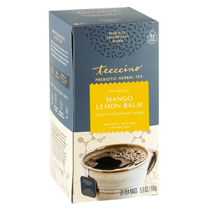 Mango Lemon Balm Prebiotic SuperBoost Herbal Tea - Teeccino - Lemon Herbal Tea