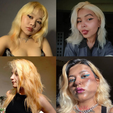 Customer images bleached hair 