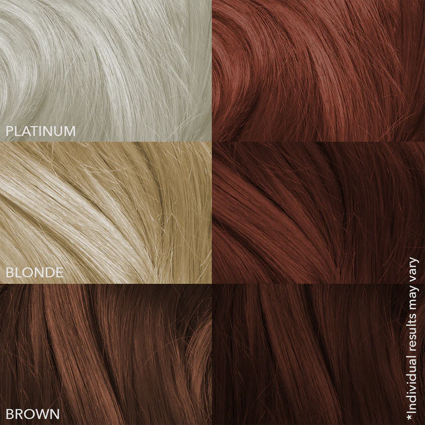 Chocolate brown hair color on different levels of pre lightened hair