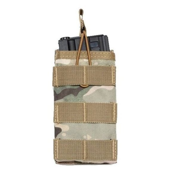 Military Molle Tactical Rifle Cartridge Mag Magazine Pouch Army Single Clip M4 Open Top Interphone Nylon Hunting AR15 Ammo Bag 2