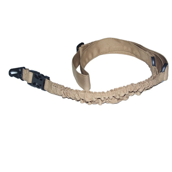 Tactical Gun Sling Single 1 Point Airsoft Heavy Duty Rifle Sling Military Nylon Bungee Belt Gun Accessories Hunting Rifle Strap 2