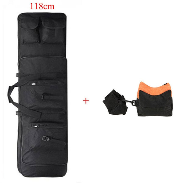 Tactical Gun Bag Military Airsoft Sniper Gun Carry Rifle Case Shooting Hunting Accessories Army Backpack Target Support Sandbag 15