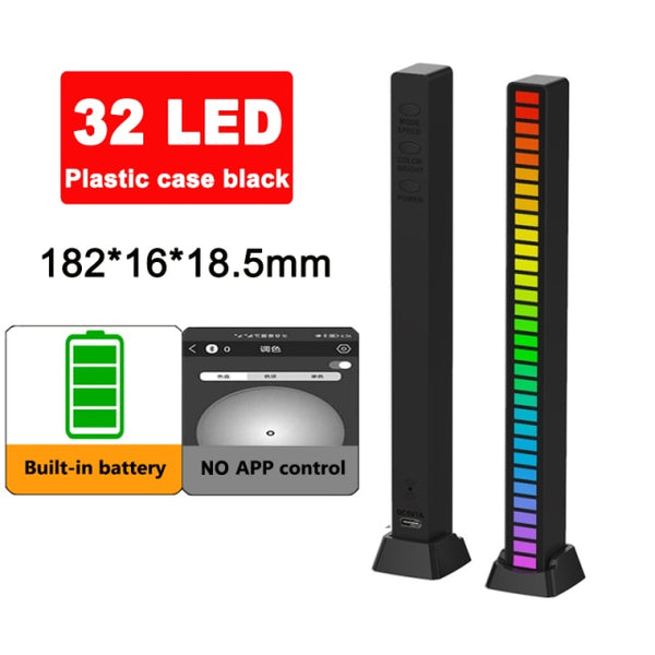 RGB Sound control LED light app control Pickup voice Activated Rhythm lights color Ambient LED light bar of music Ambient Light 9