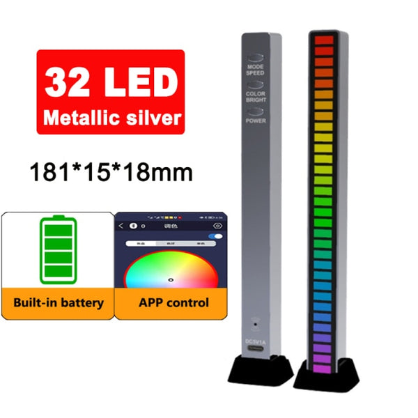 RGB Sound control LED light app control Pickup voice Activated Rhythm lights color Ambient LED light bar of music Ambient Light 5