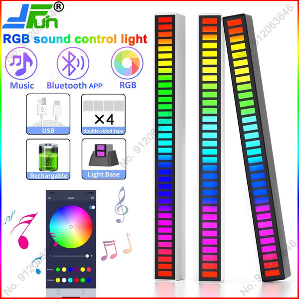 RGB Sound control LED light app control Pickup voice Activated Rhythm lights color Ambient LED light bar of music Ambient Light 0