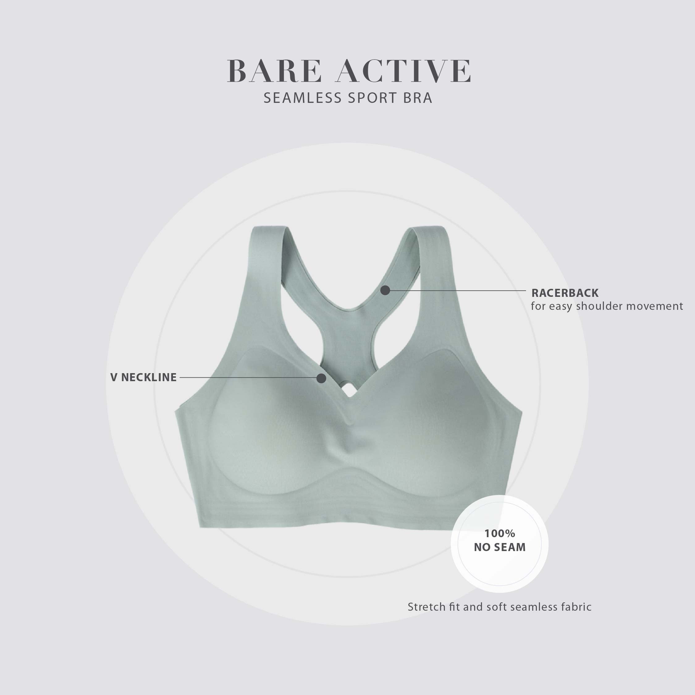 Bare Active  • Seamless Sports Bra Set