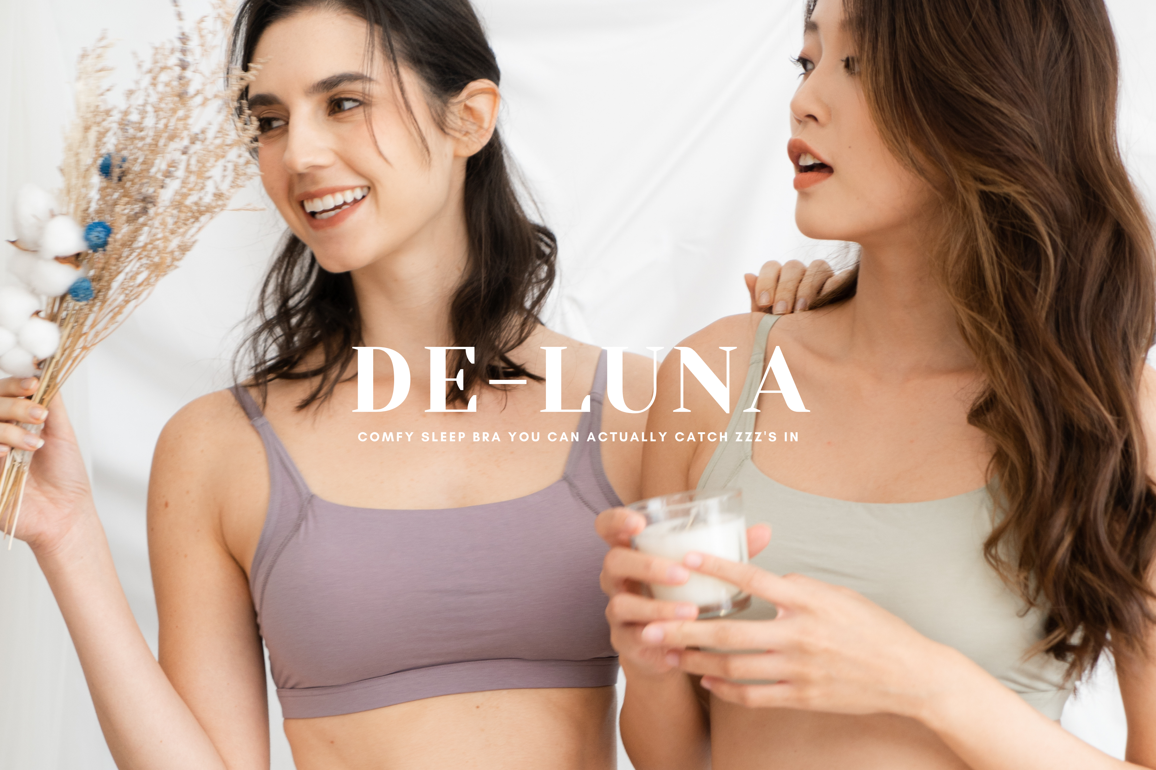 De-Luna • Modal Square Neck Sleeping Bra (Low-back)