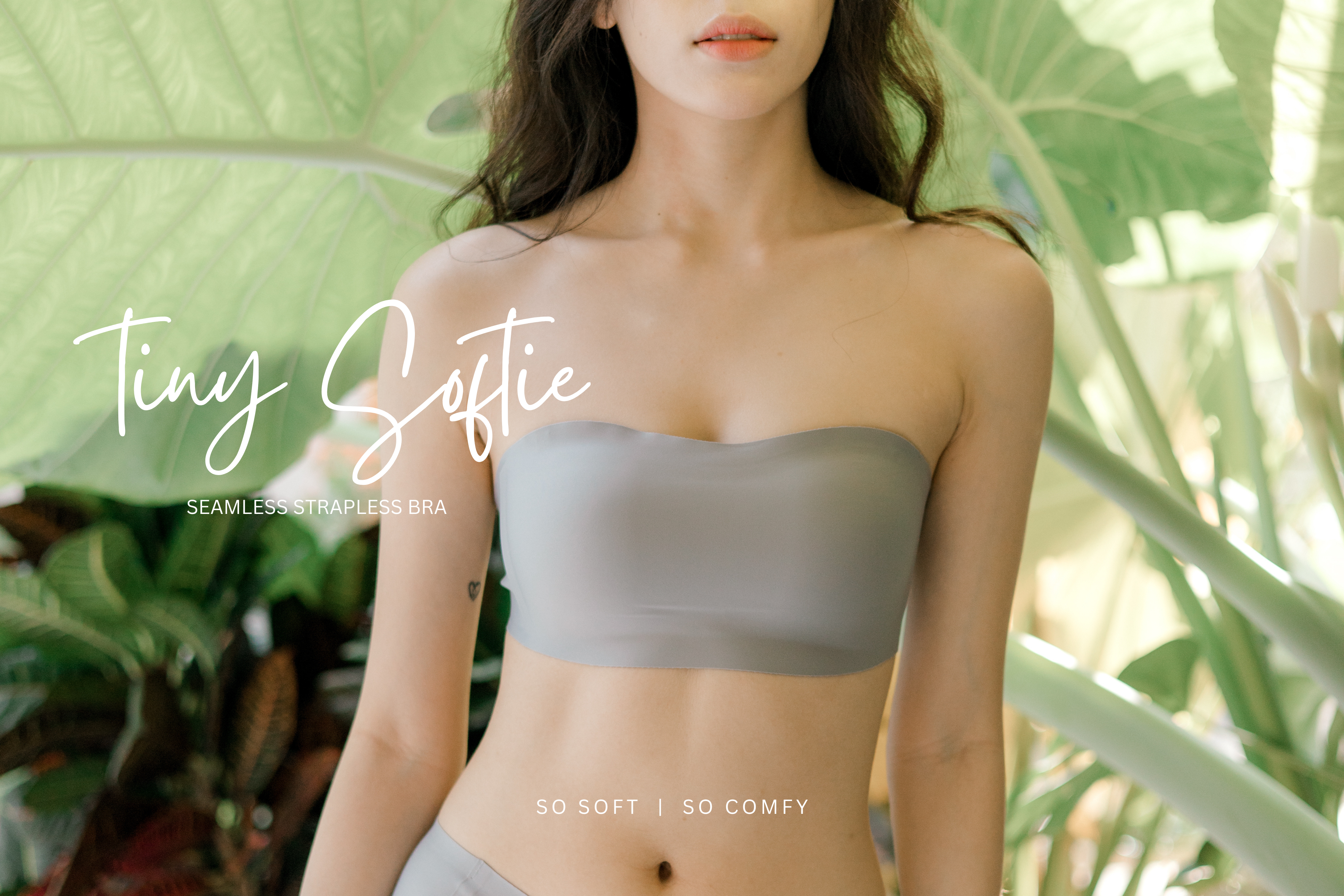 Tiny Softie • Seamless Bandeau Strapless Bra (Multiway)