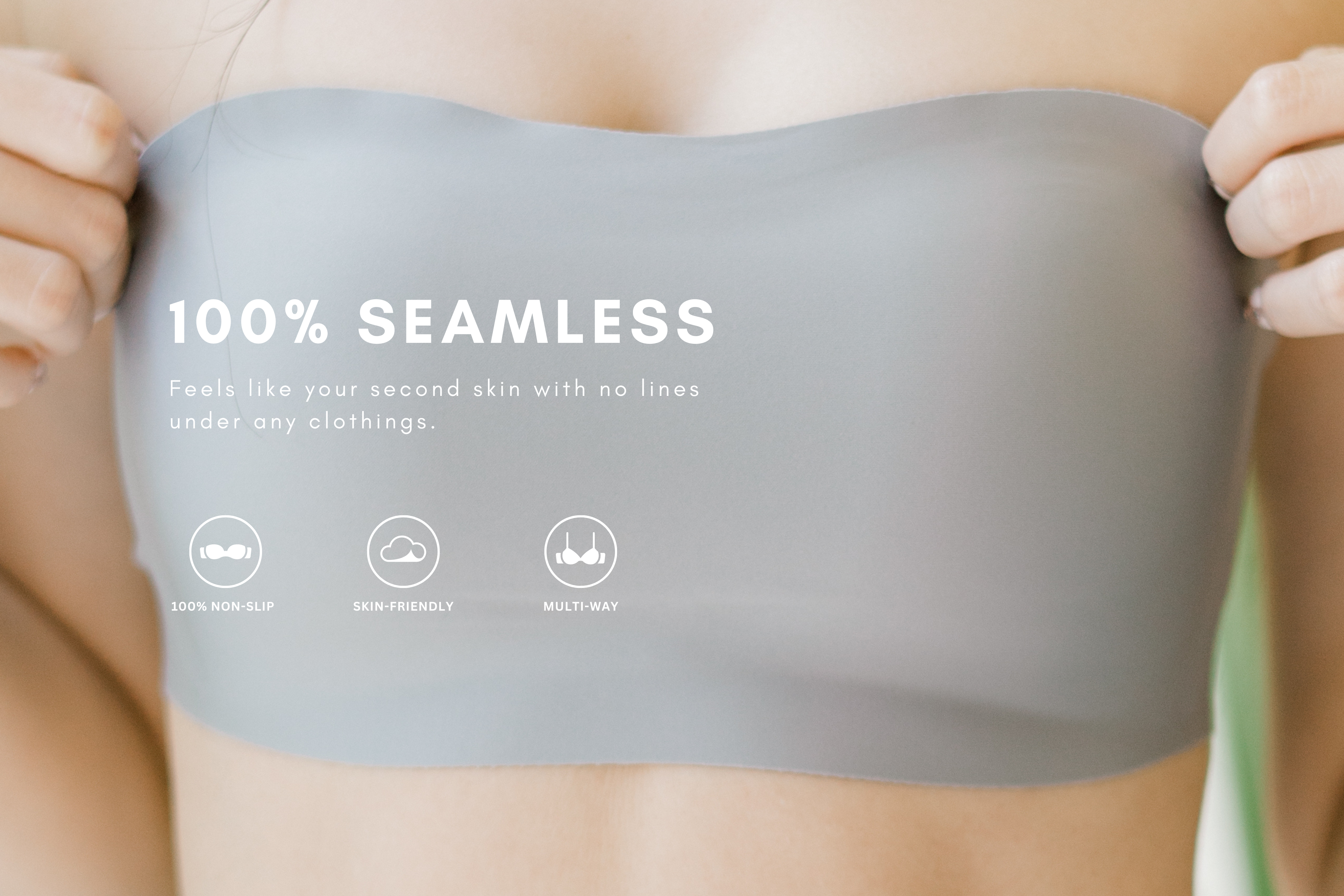 Tiny Softie • Seamless Bandeau Strapless Bra (Multiway)