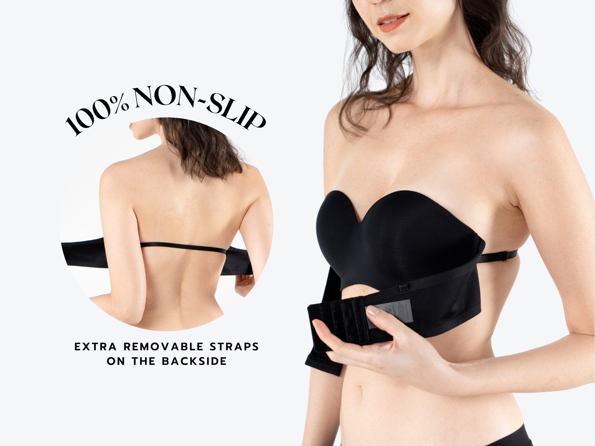 ELF-LADY • PUSH UP STRAPLESS MULTIWAY BRA (SET)