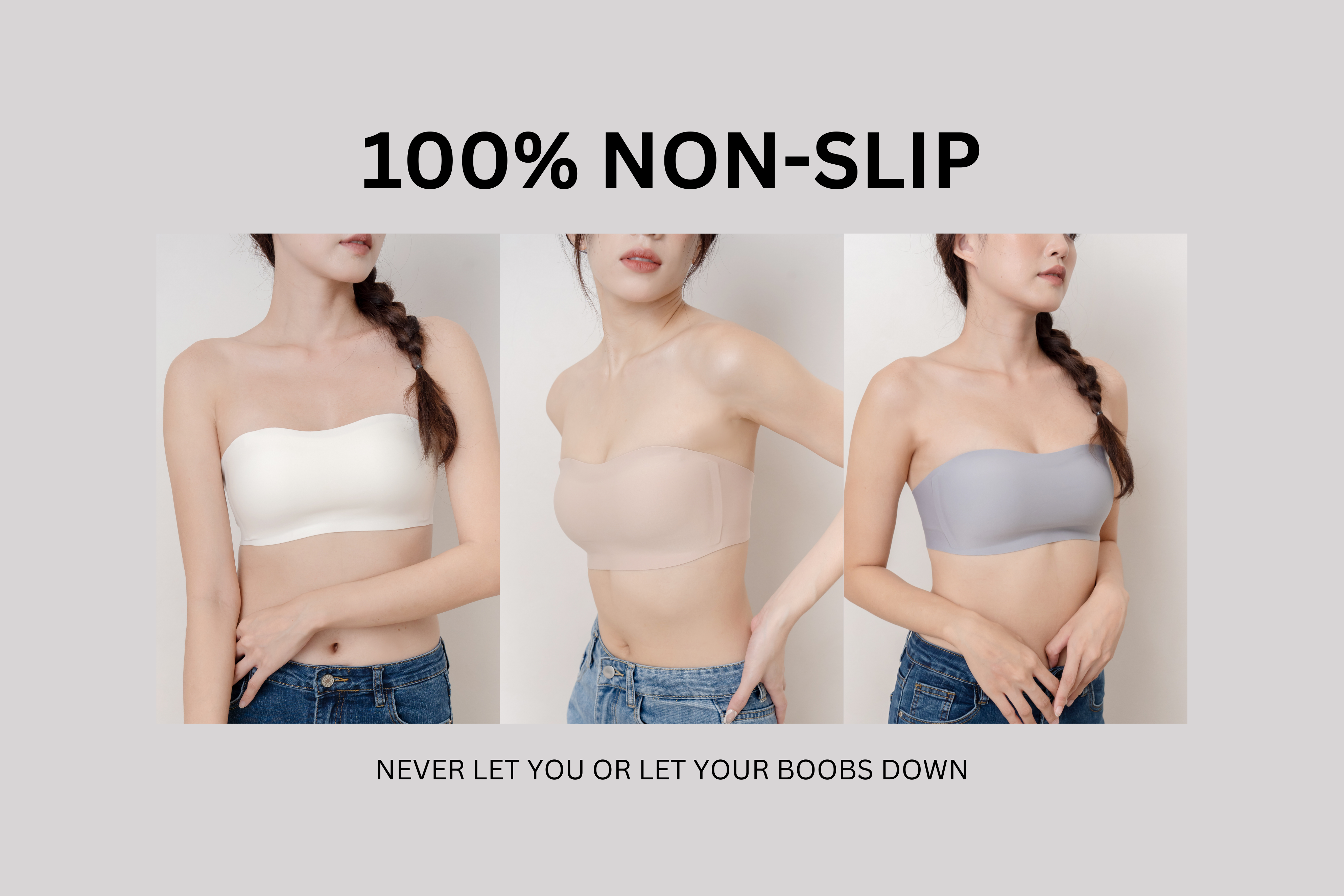 Tiny Softie • Seamless Bandeau Strapless Bra (Multiway)