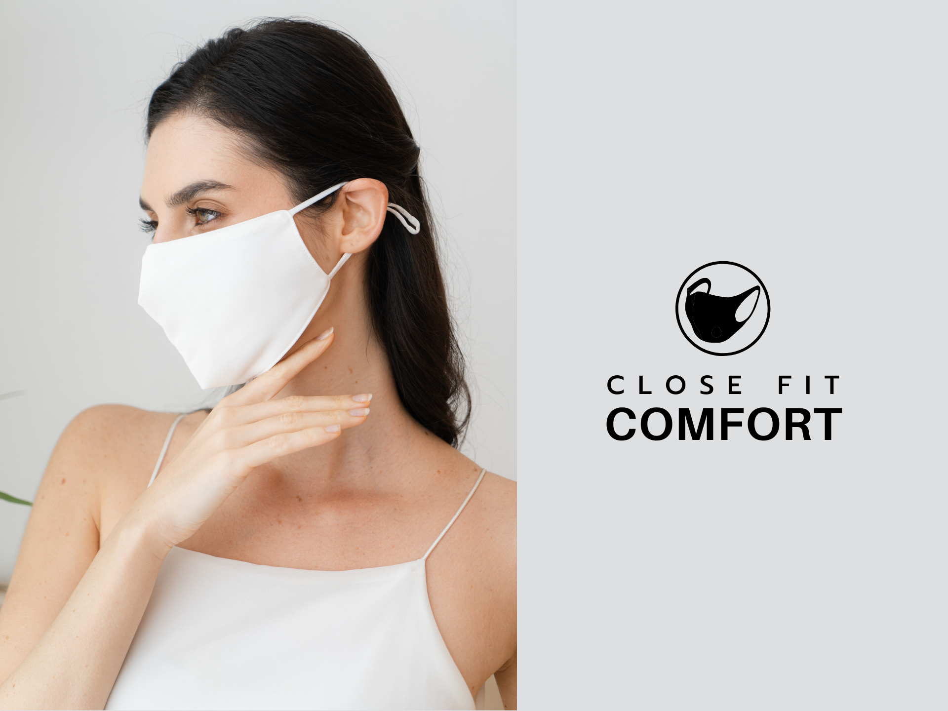 Celessa • Reusable Cotton Face Mask (3 Pack - Black/White/Grey)