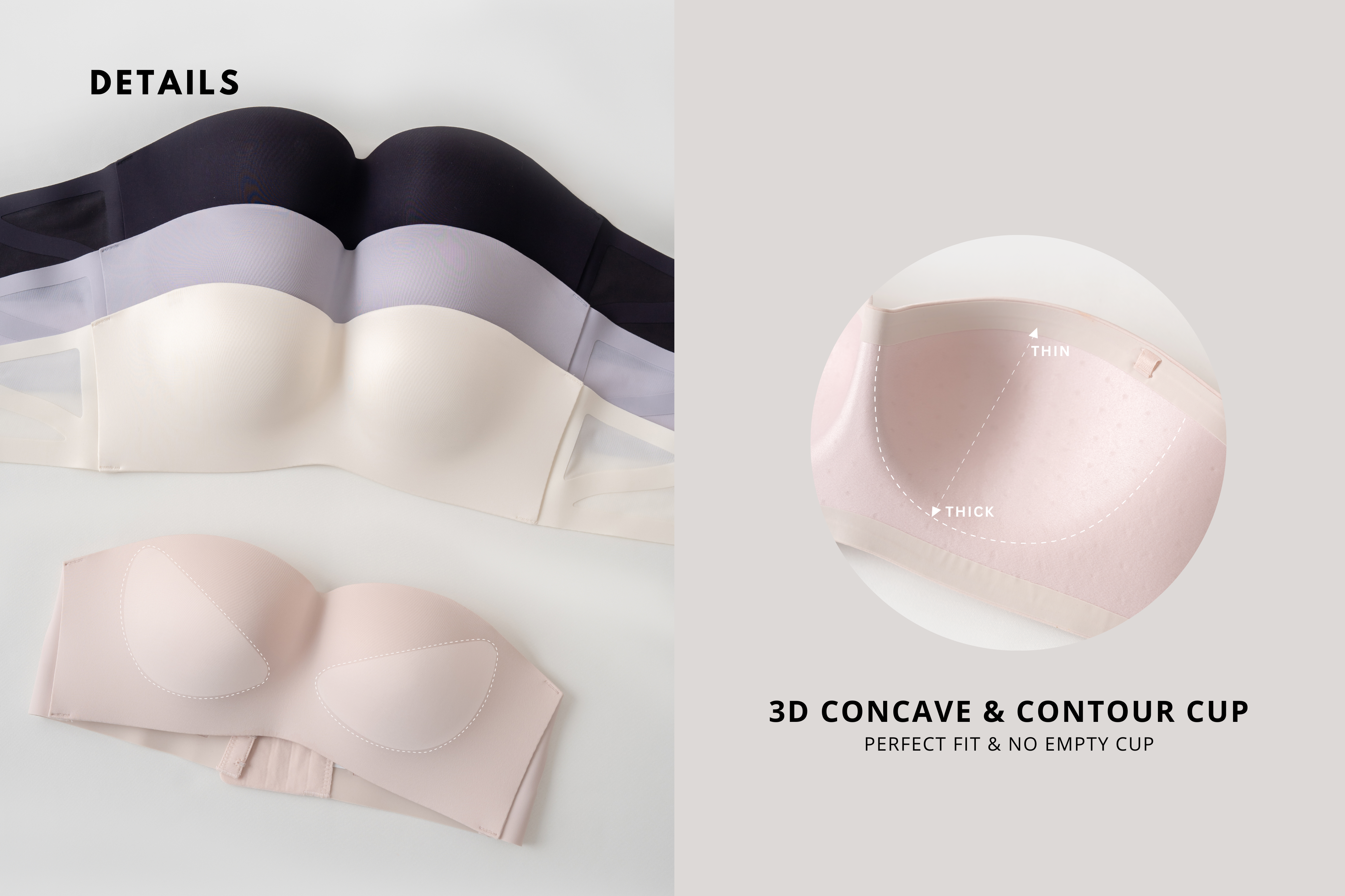 Sweet-Ppang • Contour Push-Up Strapless Bra (Multiway)