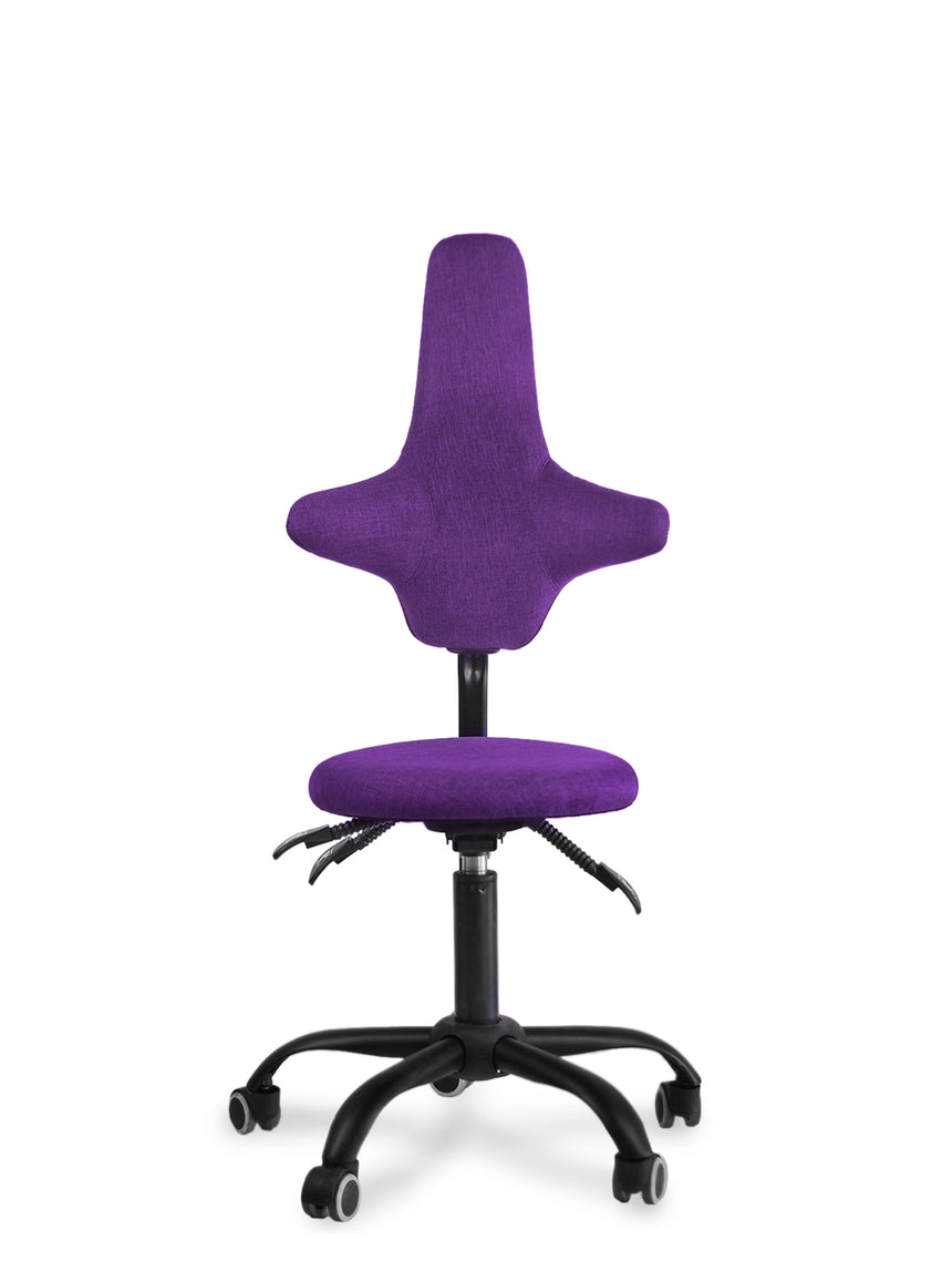 Kneeling Chair Ergonomic Office Chair Computer Chair，Improve Posture and  Blood Circulation with Back Support Designed ZHJING (Color : Purple)