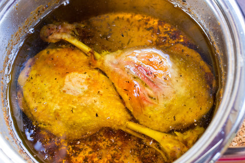 Cooking Duck Confit with Duck fat