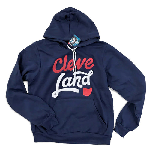 Cleveland Script - Ballpark - Hooded Pullover Sweatshirt