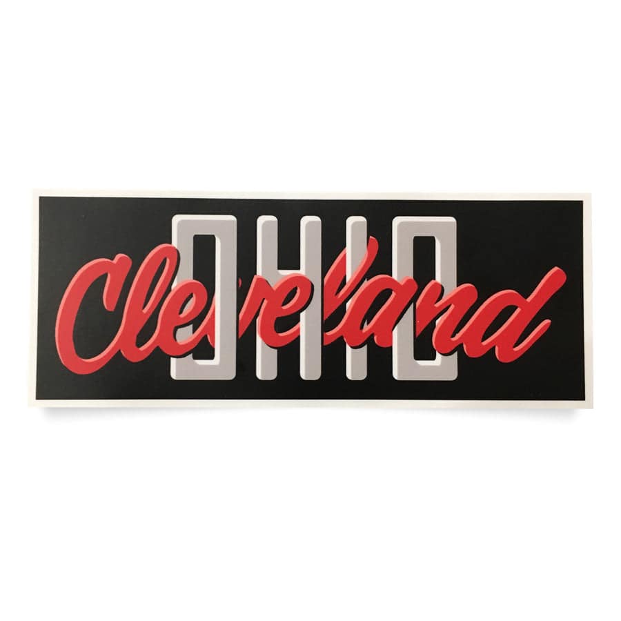 WeBleedOhio Keychain - Cleveland Themed Key Rings Skyline