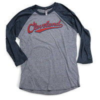 Cleveland Oh T-Shirt Vintage Baseball Sports Script – Teezou Store