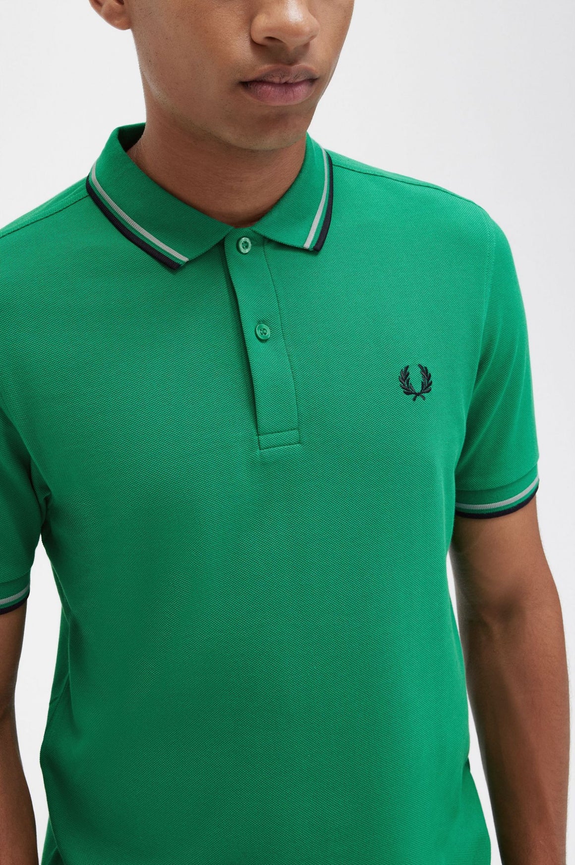 Fred Perry Polo Fred Perry Green / Seagrass / Navy – DeadRockers