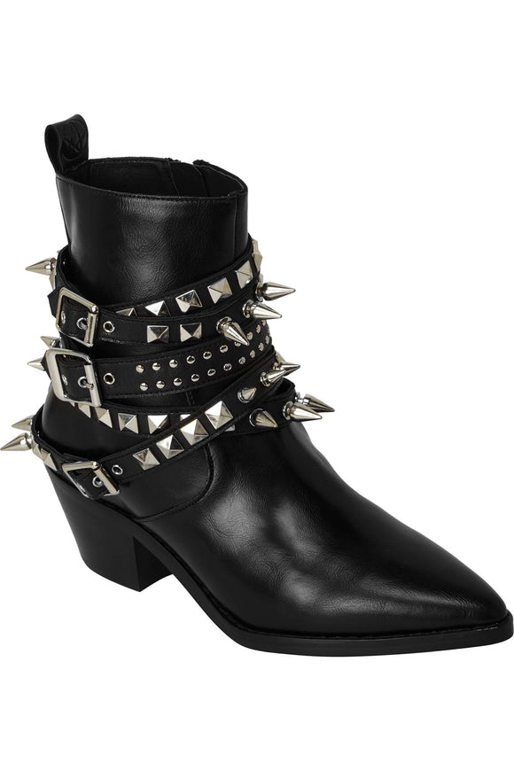 black spiked boots
