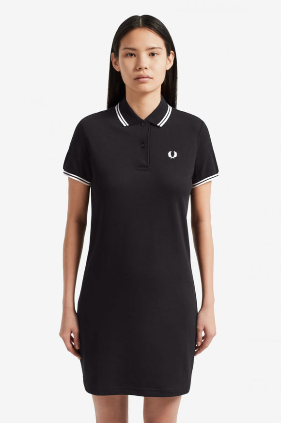 Fred Perry Twin Tipped Polo Dress Black / White – DeadRockers