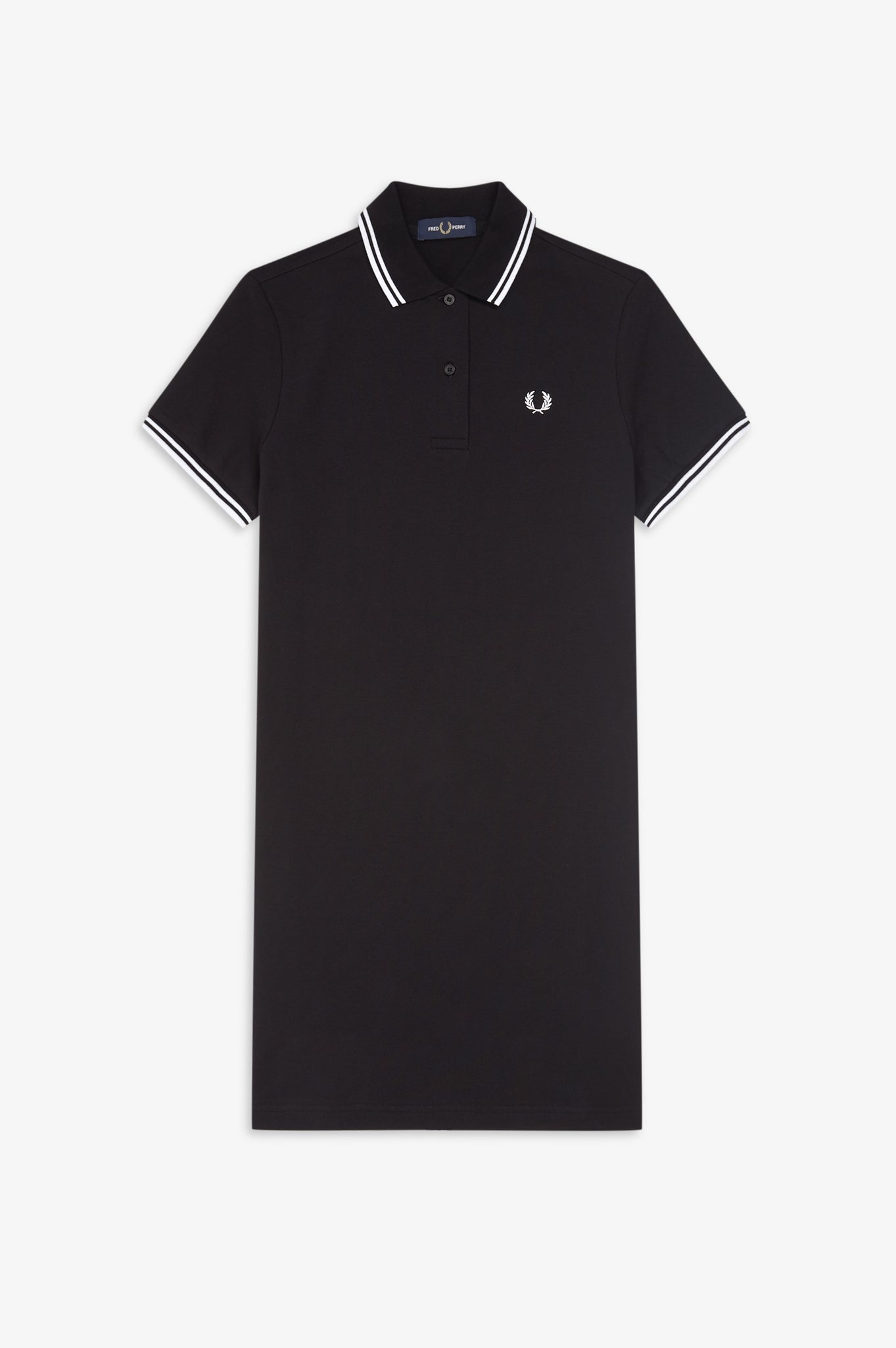 Fred Perry Twin Tipped Polo Dress Black / White – DeadRockers