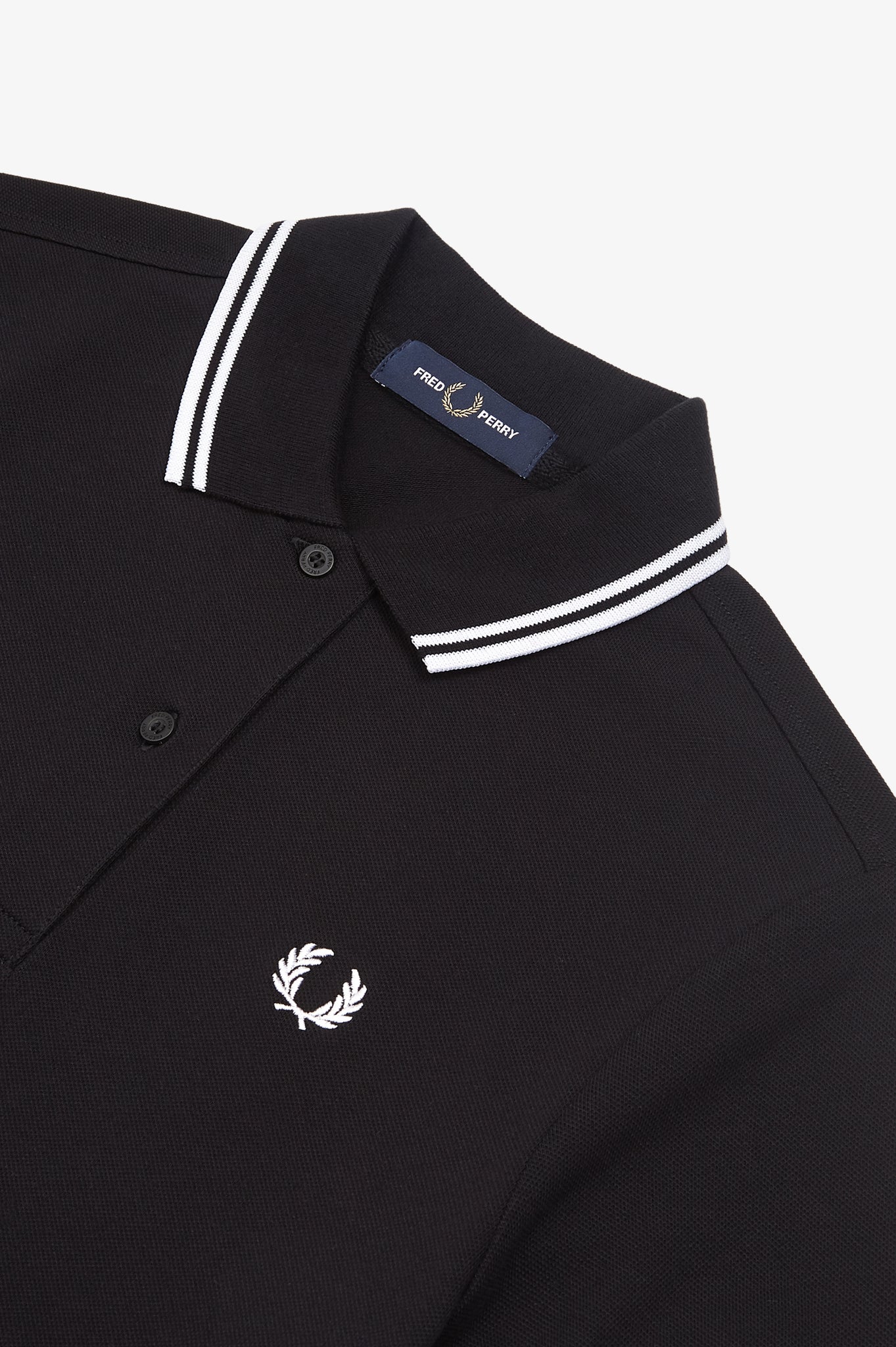 Fred Perry Twin Tipped Polo Dress Black / White – DeadRockers