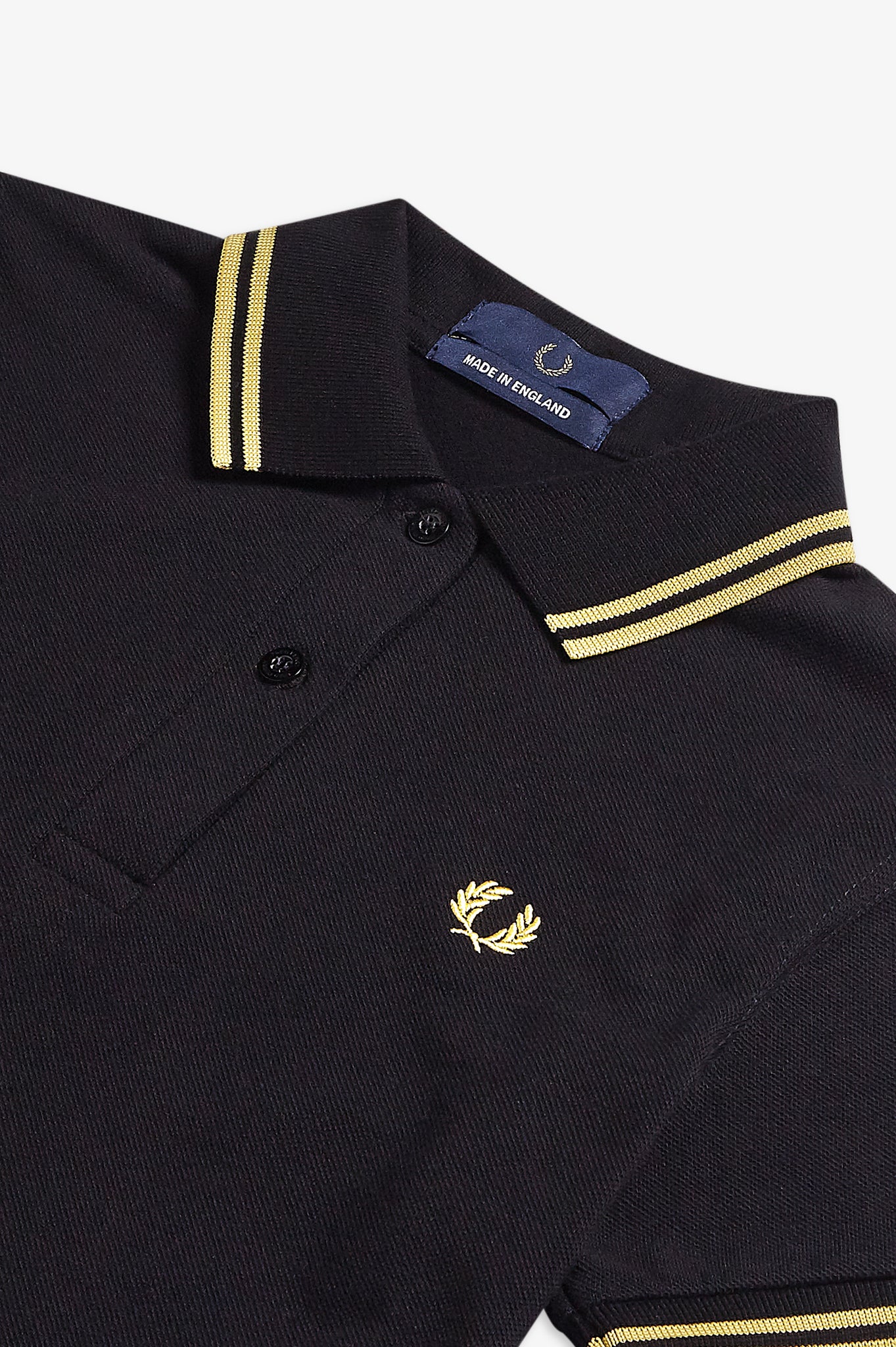 womens black fred perry polo