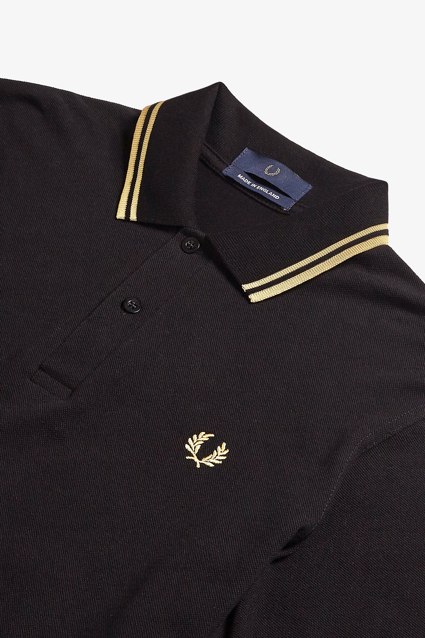 fred perry twin tipped polo black