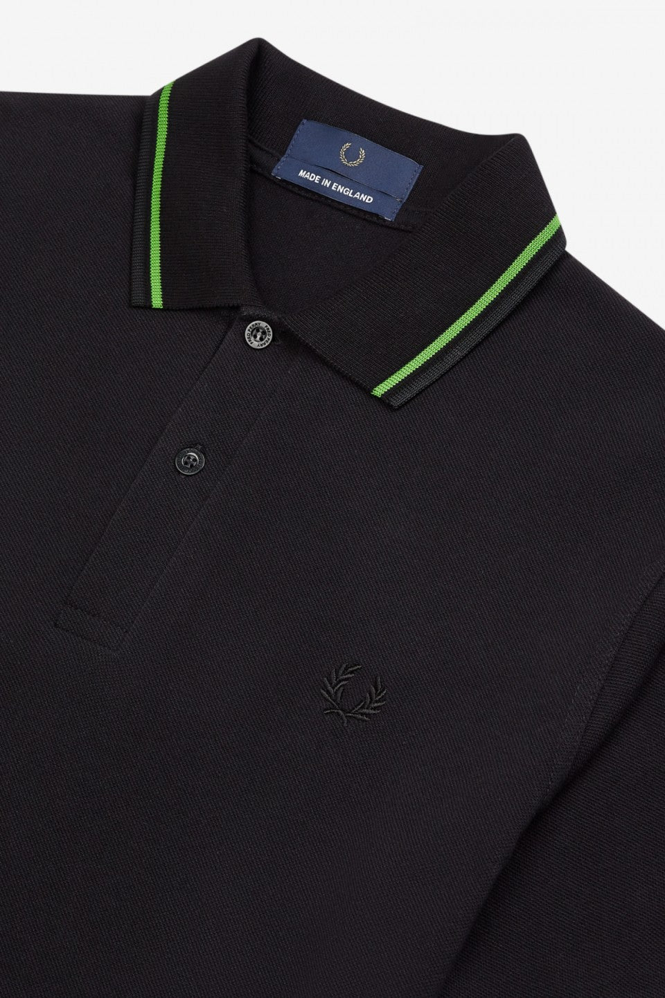 fred perry twin tipped polo black