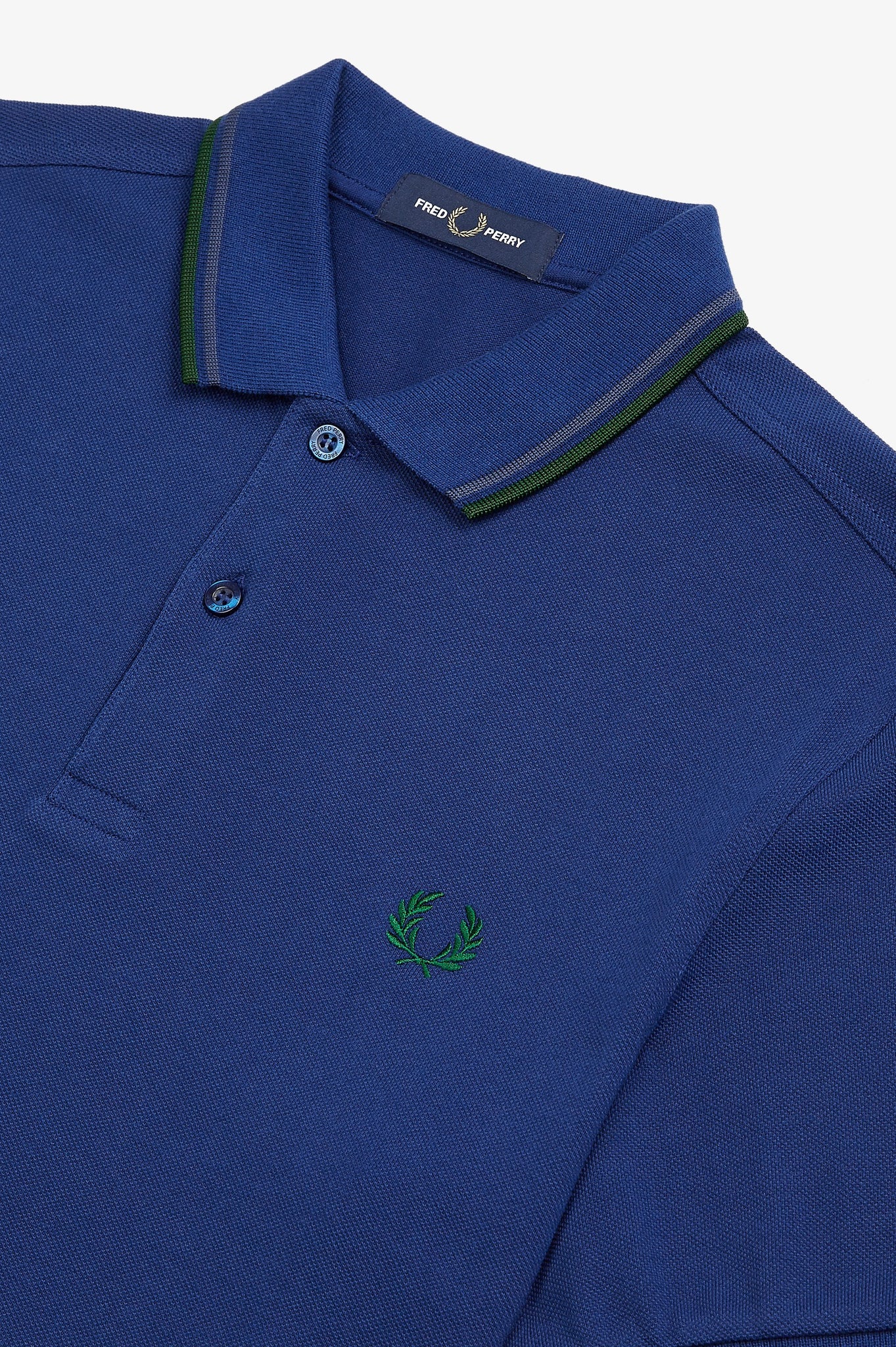Fred Perry Polo Medieval Blue / Midnight Blue / Ivy – DeadRockers