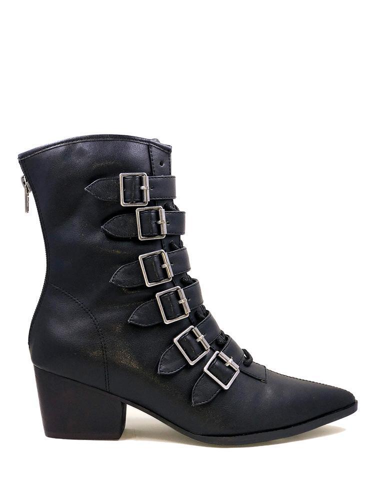 Black Coven Buckle Boot – DeadRockers