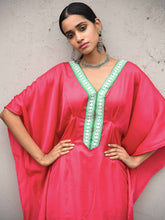 Load image into Gallery viewer, Pink Solid Kaftan Dress
