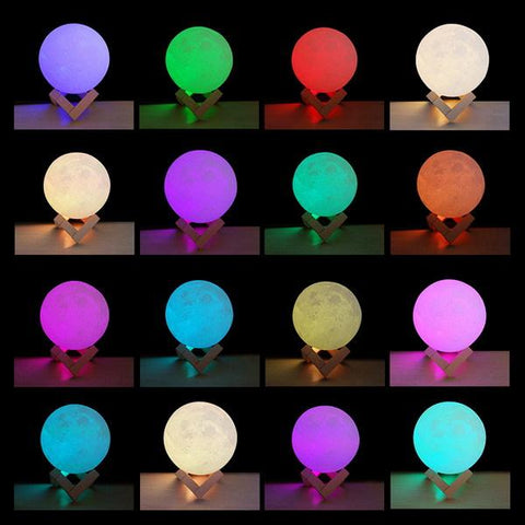 16 Colors Moon Lamp