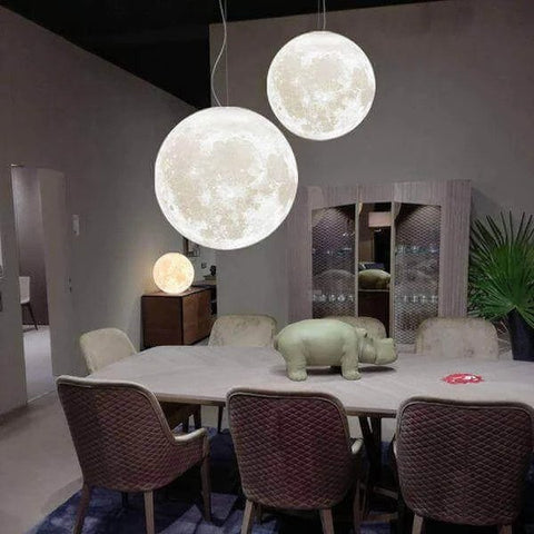 Hanging Moon Lamps