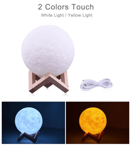 Touch Control Moon Lamps