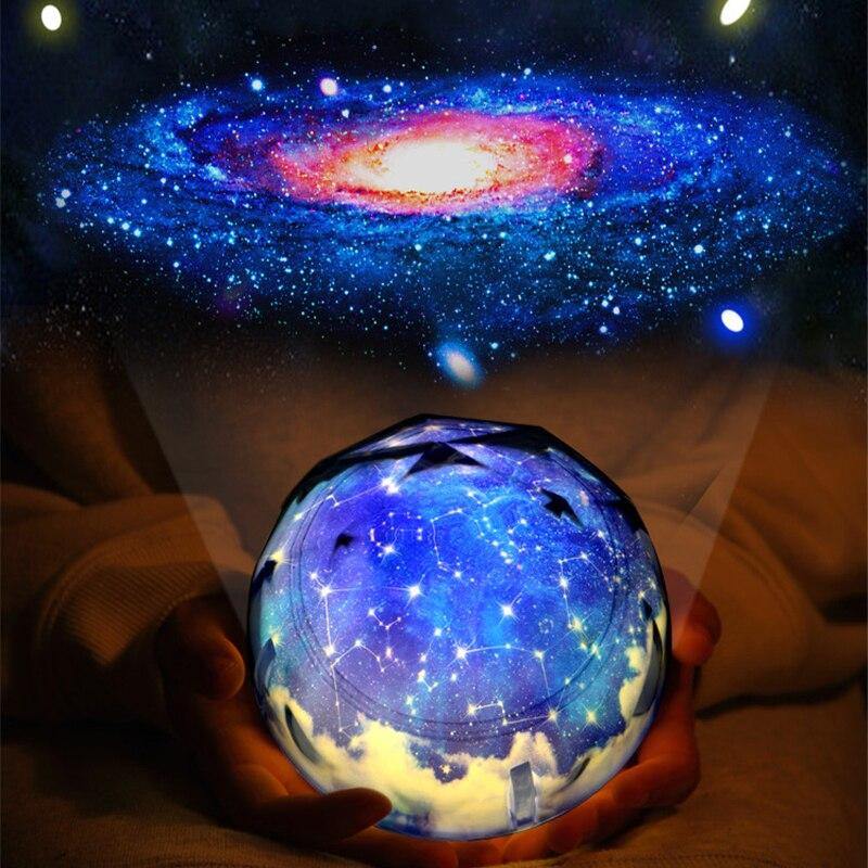 LED Galaxy Projector Starry Night Light Moon Star Sky Nebula Projection  Lamp NEW