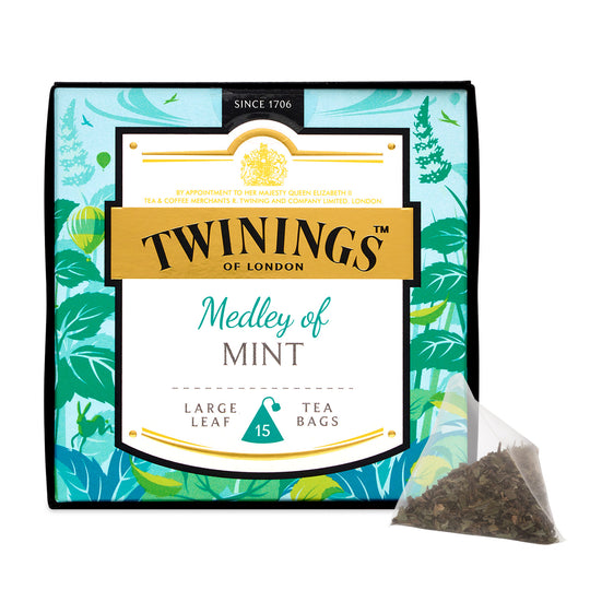 Twinings Medley of Pure Mint Large Leaf Pyramid Tea - 100/Case(2/CASE)