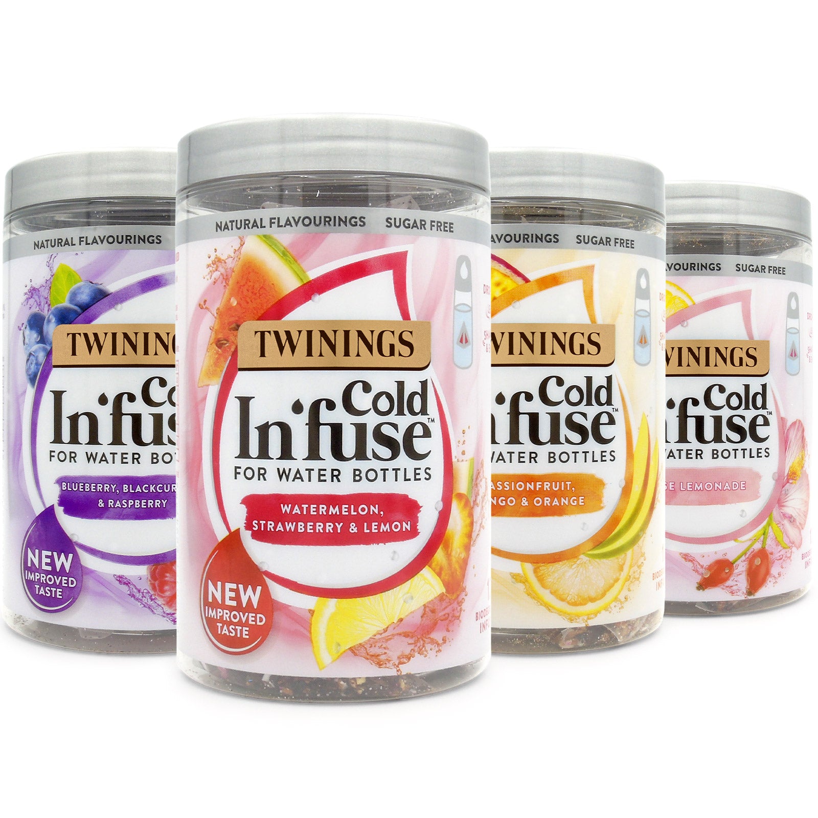 Twinings Cold Infuse Selection Pack Of Flavours Case Of 6 Jars Cold Water Infused Tea Bags Cold Brew Tea Infusers For Water Bottles