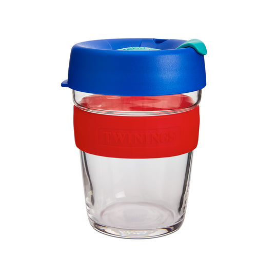 KeepCup 12oz Reusable Coffee Cup. Toughened Glass Cup & Natural