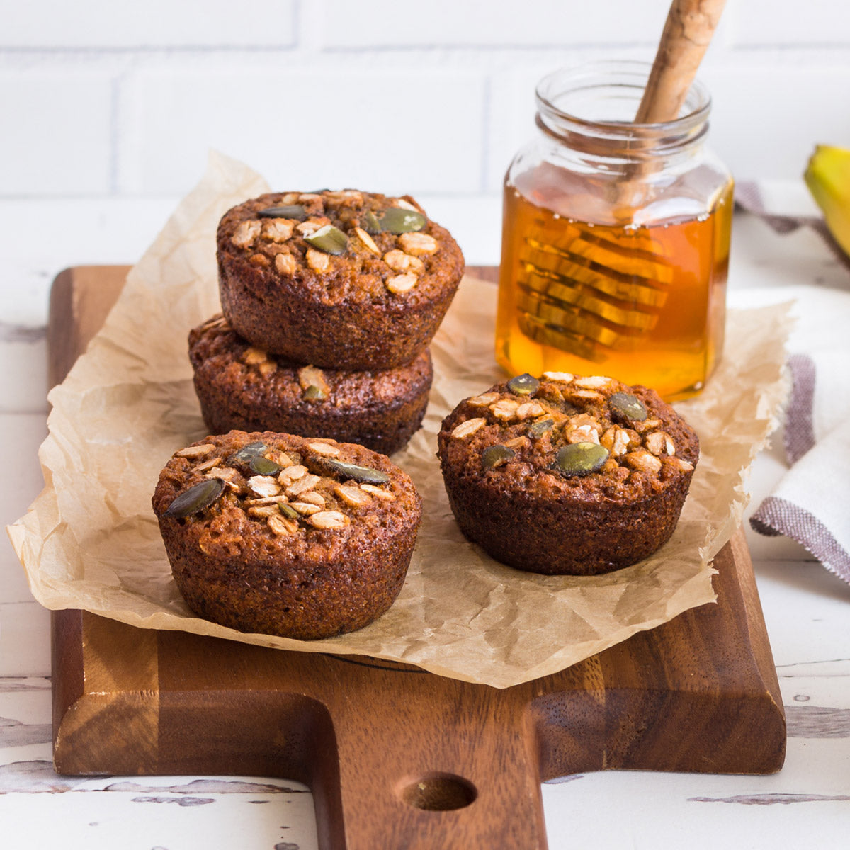 Banana & Rolled Oat Muffins