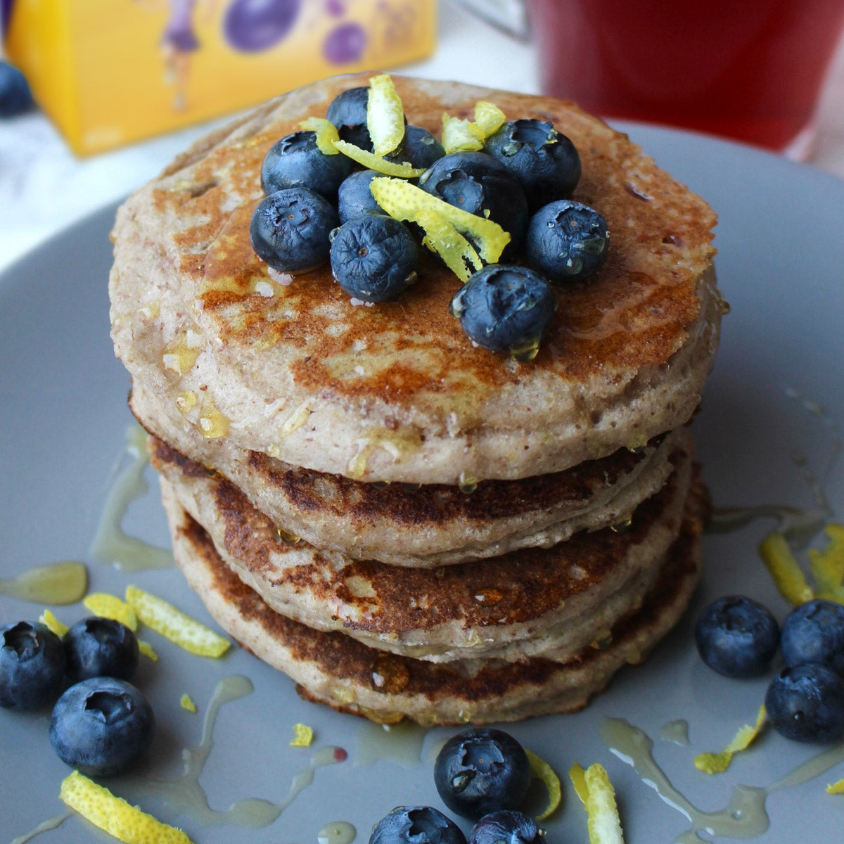 Blackcurrant & Blueberry Pancakes