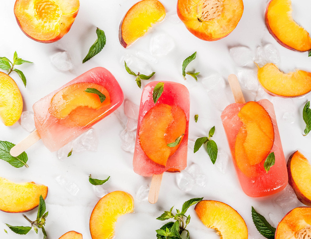 Peach & Orange Ice Lollies
