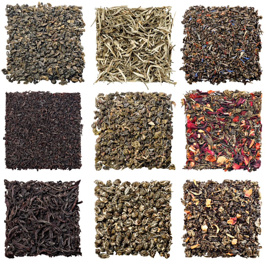 Different types of tea