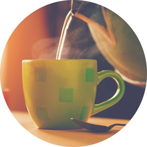 A self-filtering mug that takes care of the tea-bag while you sip