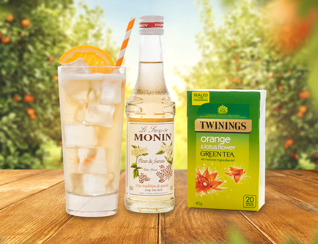 Elderflower & Orange Lotus Iced Tea