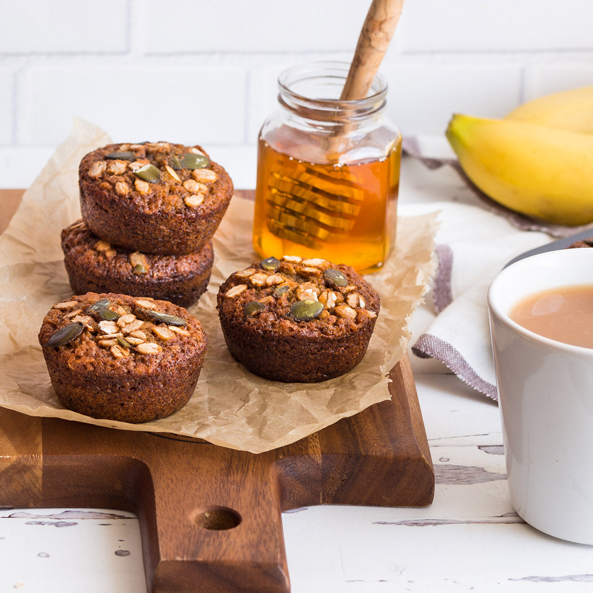 Banana & Rolled Oat Muffins