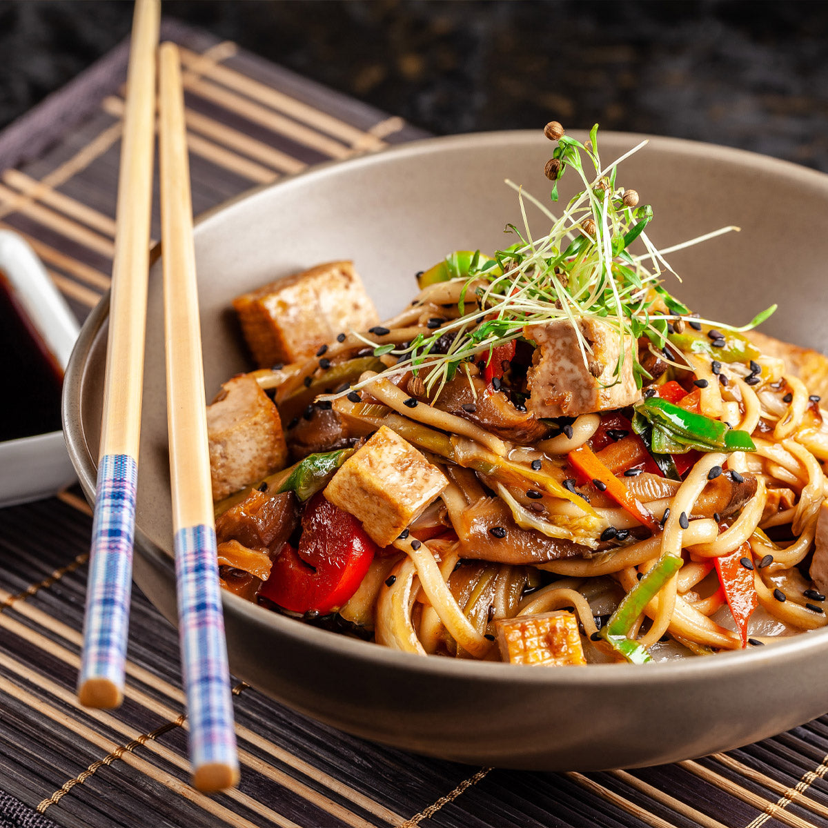 Tofu Stir Fry & Noodles