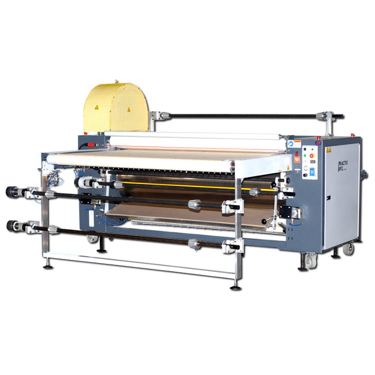 Practix OK-405 Cut Part with Roll To Roll Rotary Sublimation Transfer Press (24" Diameter Drum)
