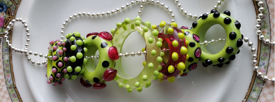 Watermelon - Bold and Bright set was made in Black, Fuschia and Lime Green. They also vary just a lil' in size, 25mm- 27mm 